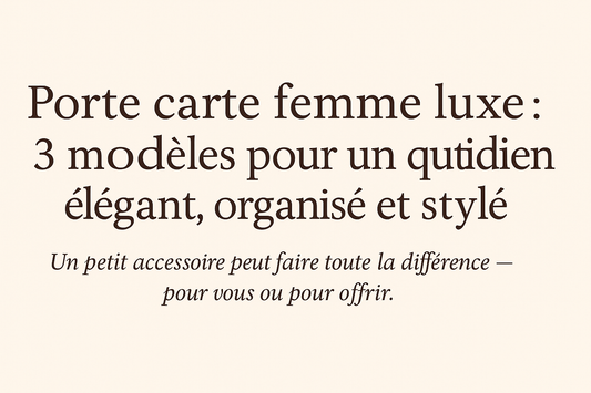 Porte carte femme luxe