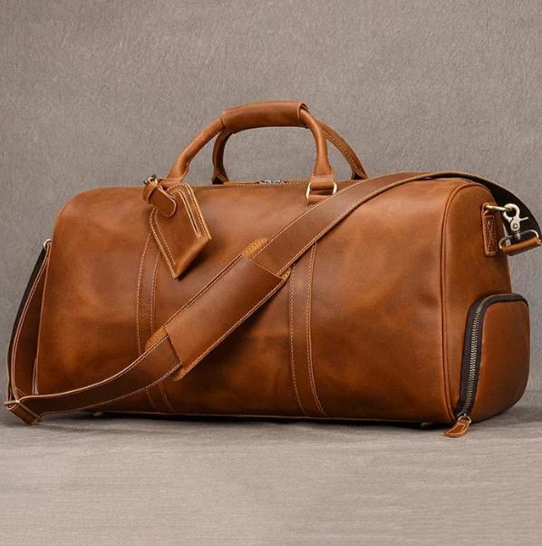 OCCIENTEC Sac de Voyage Homme PU Cuir Vintage Sac Sport Gym Homme Sac Week- End Duffel pour Camping Randonnée Bagages (Noir, 20L OCCIENTEC Sac de Voyage Homme PU Cuir Vintage Sac Sport Gym Homme Sac Week- End Duffel pour Camping Randonnée Bagages (Noir, 20L