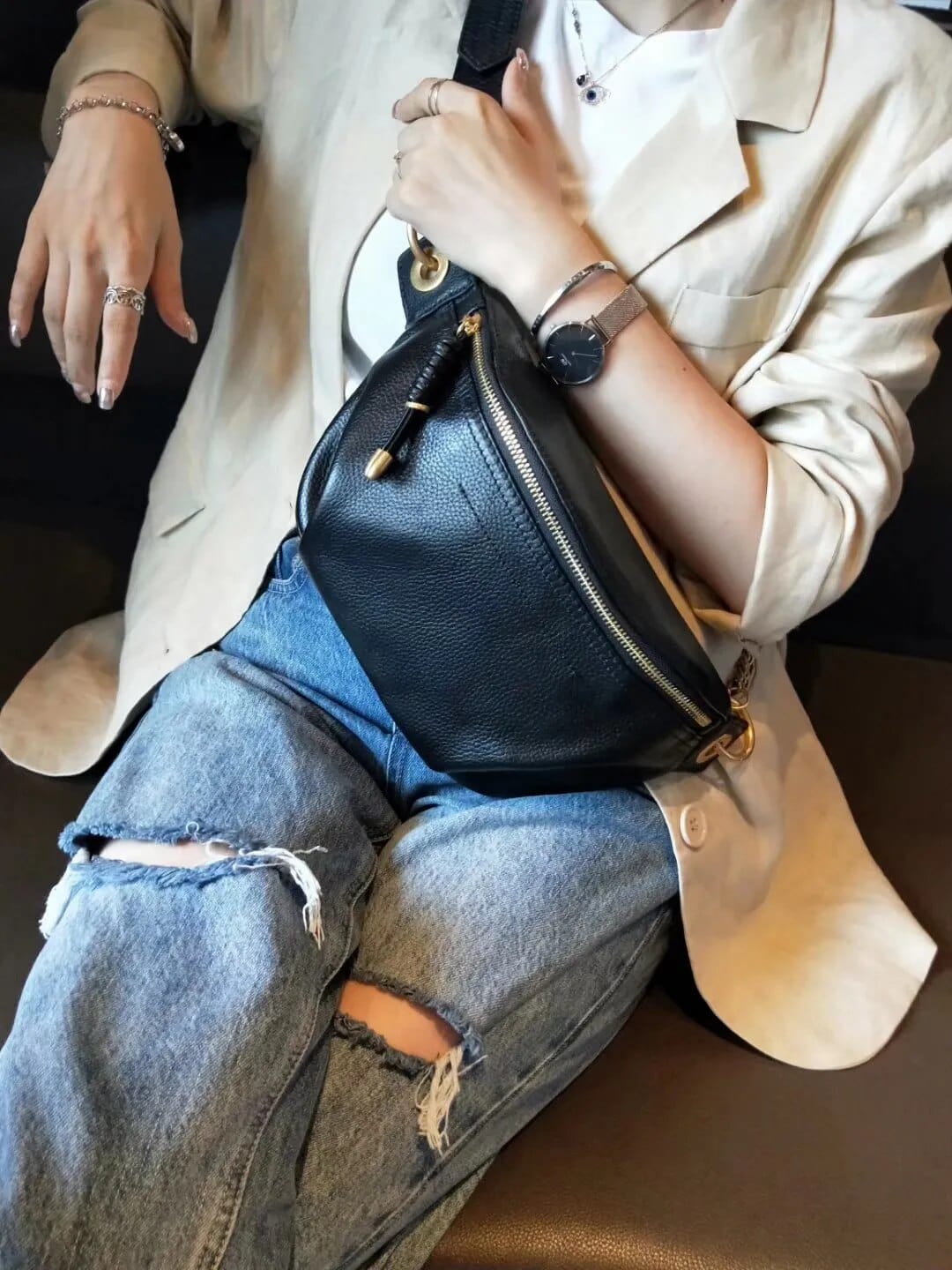 Sac Banane Cuir Femme Cleopatra