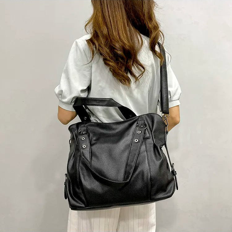 Sac Cabas Cuir Isa, sac de cours lycéenne