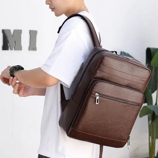 Sac à Dos Cuir Homme Marco, sac a dos homme pour ordinateur