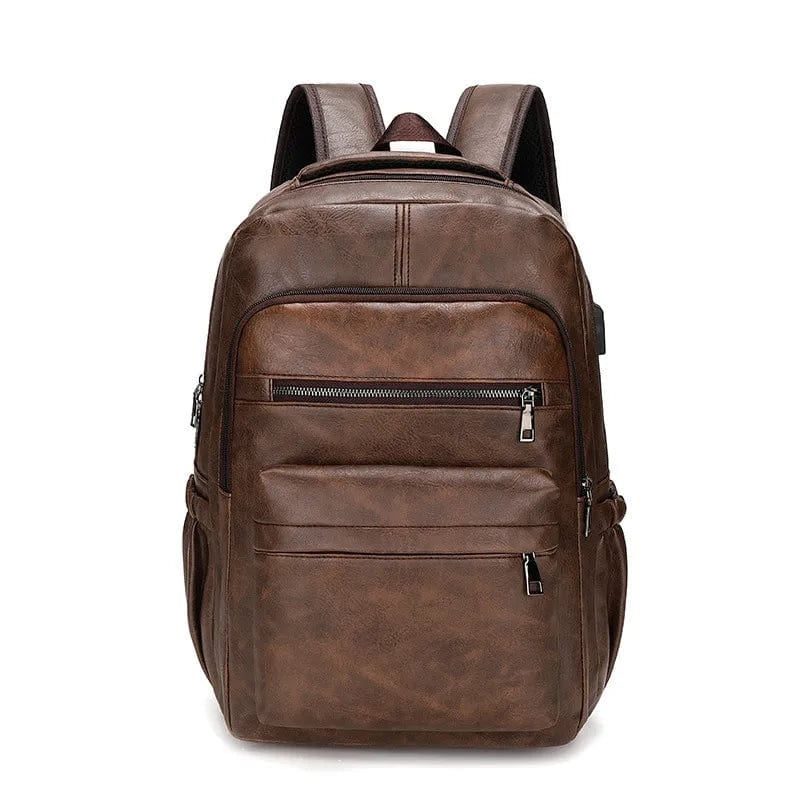 Sac à Dos Cuir Homme Roberto, sac cours cuir, sac a dos homme pour ordinateur