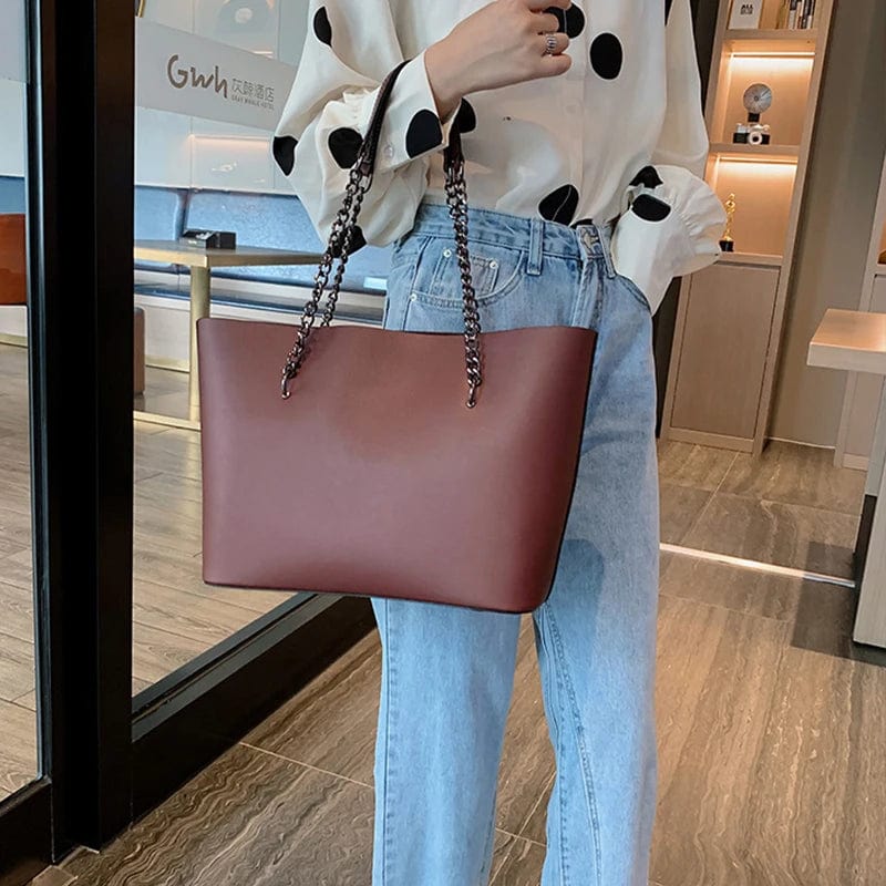 Sac Fourre Tout Femme, sac tote bag cuir