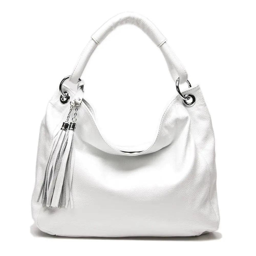 Sac Cuir Femme Cabas Blanc