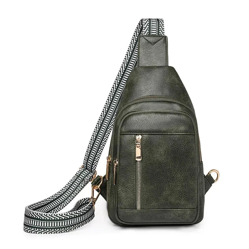 Banane Femme Paola Vert / 27x17x8cm / Cuir (PU) Sac Cuir