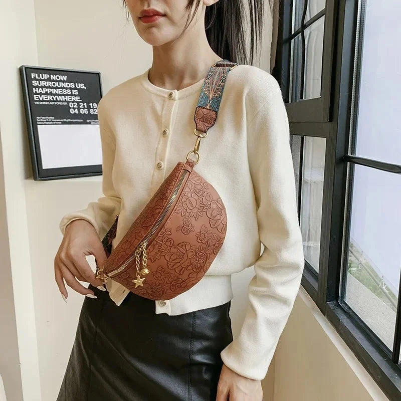 Banane Sac Femme Etoile Sac Cuir Femme