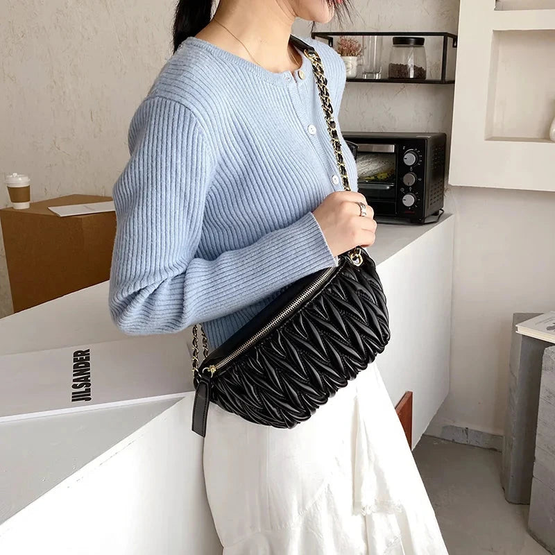 Banane Sacoche Femme Sac Cuir Femme