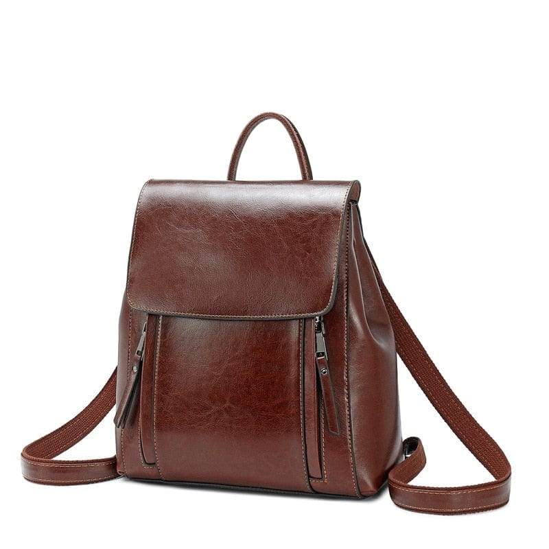 Sac à Dos Cuir Femme Anastasia, sac cours cuir, sac à dos femme tendance 2025