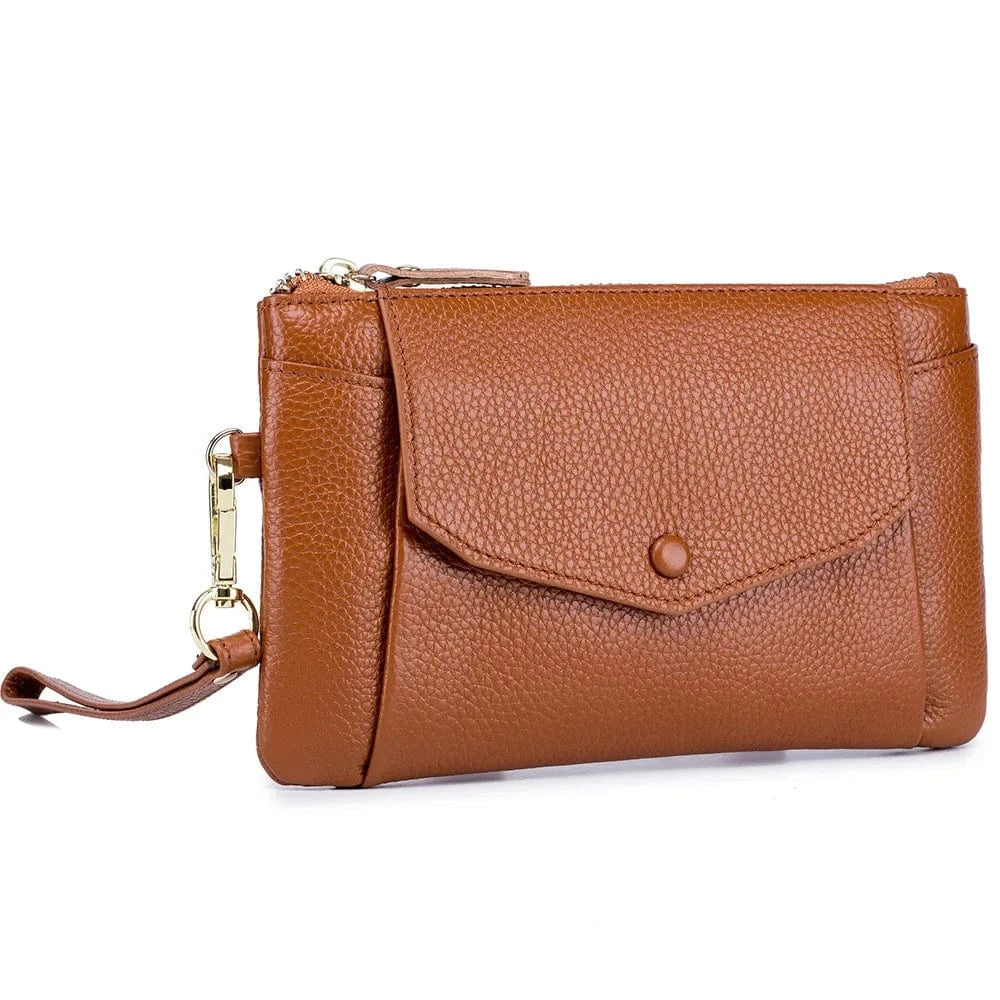 Grand Portefeuille Femme|La Casa Du Cuir Marron / Cuir