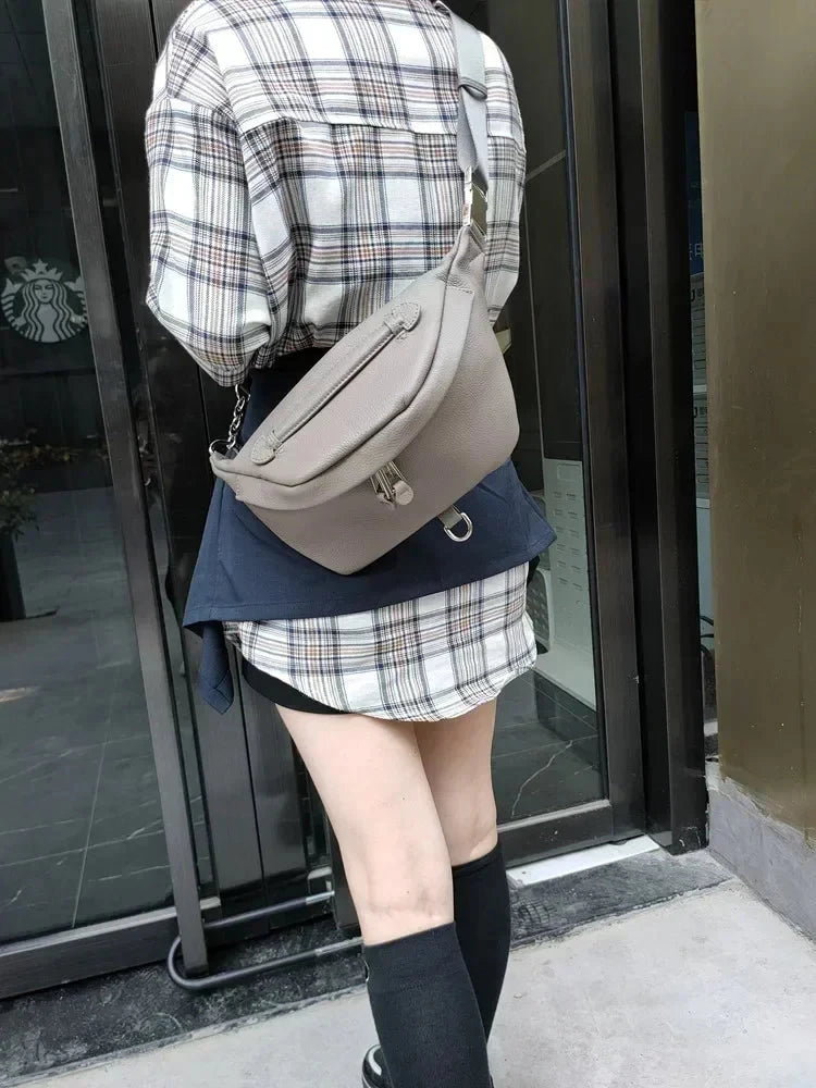 Grande Banane Femme Sac Cuir