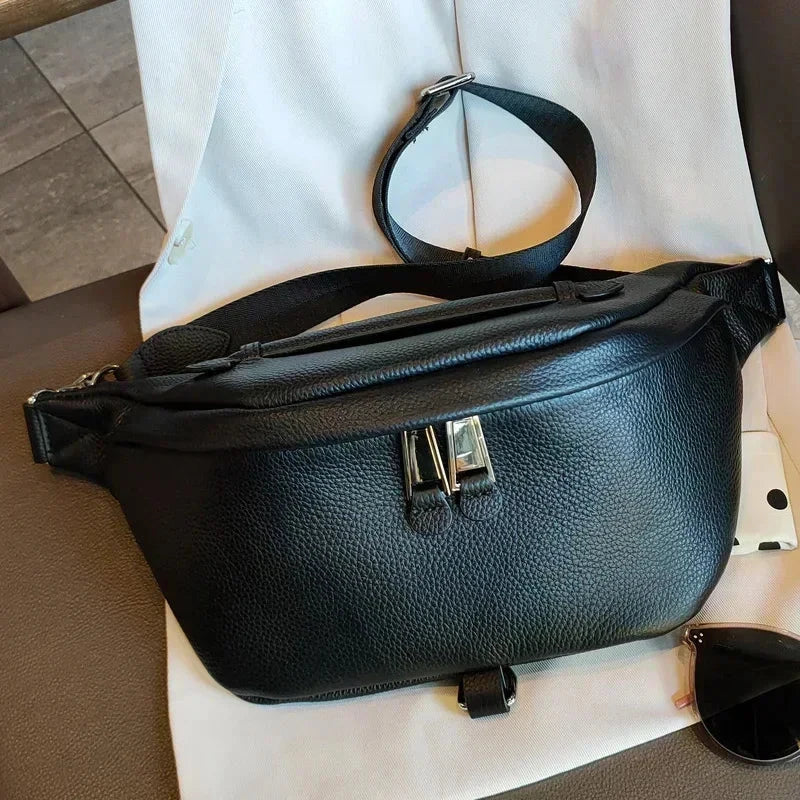 Grande Banane Femme Sac Cuir
