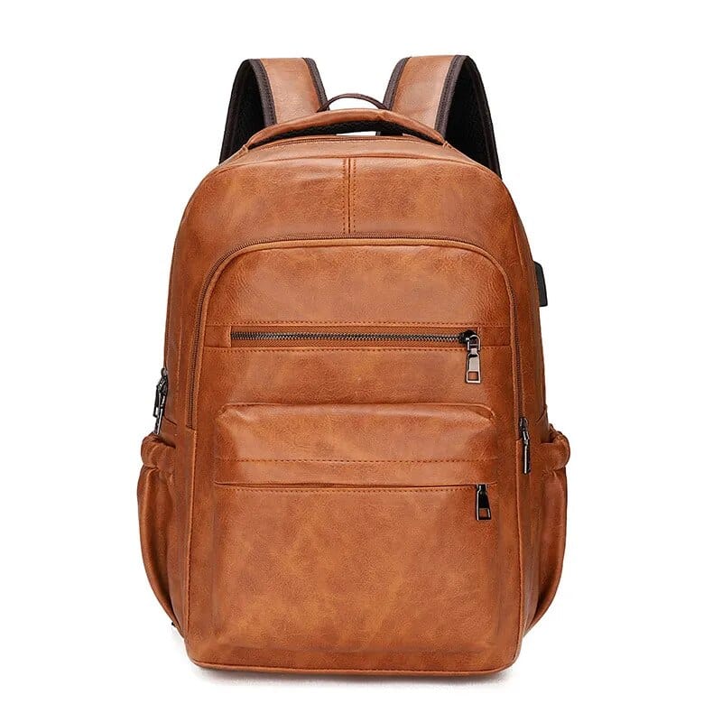Sac à Dos Cuir Homme Roberto, sac cours cuir, sac a dos homme pour ordinateur