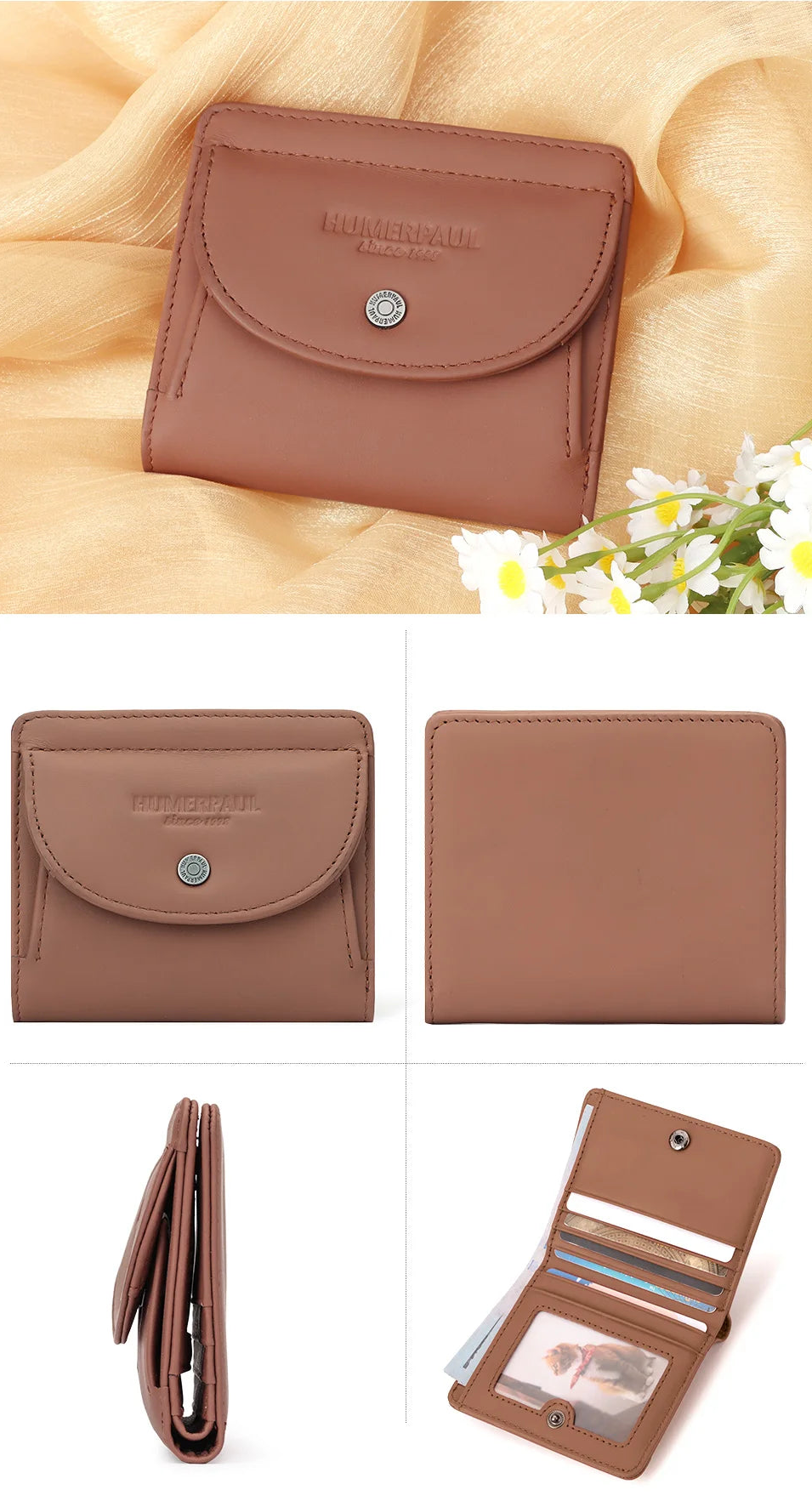 Mini Porte-Monnaie Femme Cuir Olivia | Compact & Chic
