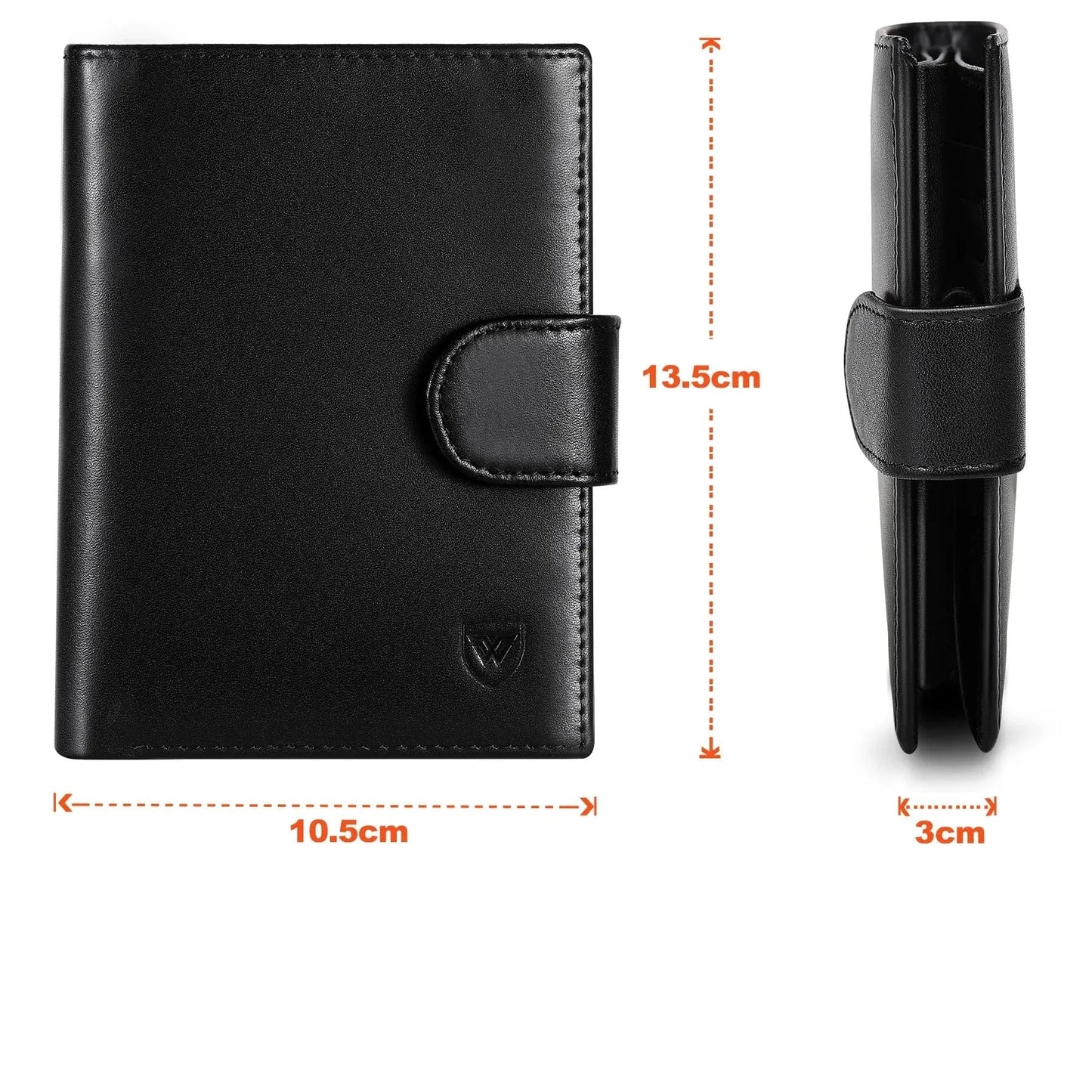 Portefeuille Cuir Homme Luxe|La Casa Du Cuir Noir / Cuir de Vachette et Peau Microfibre