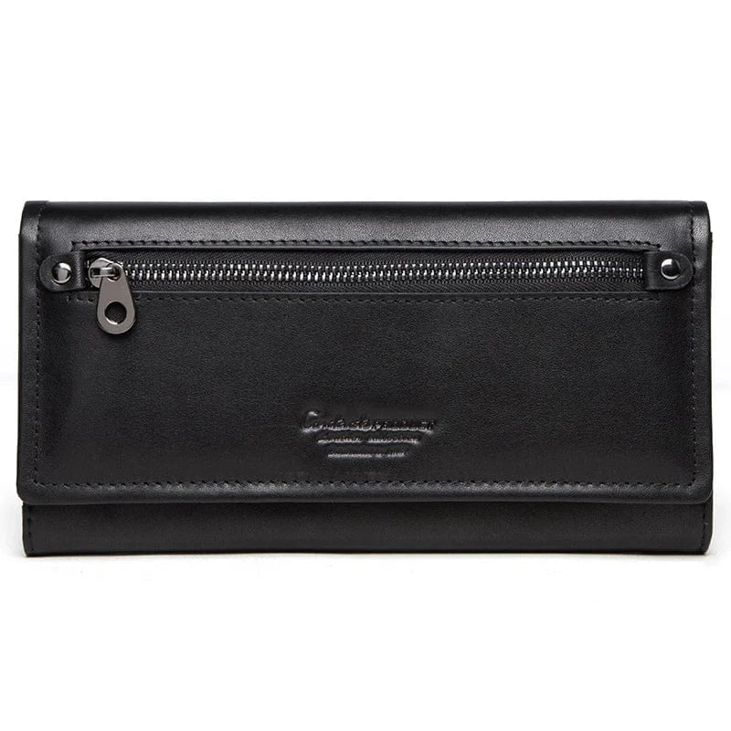 Portefeuille Femme en cuir|La Casa Du Cuir Noir / Cuir