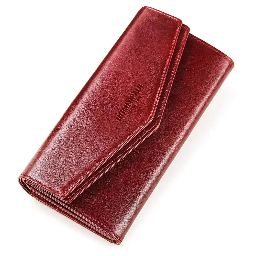 Portefeuille Femme Rouge|La Casa Du Cuir Rouge / Cuir