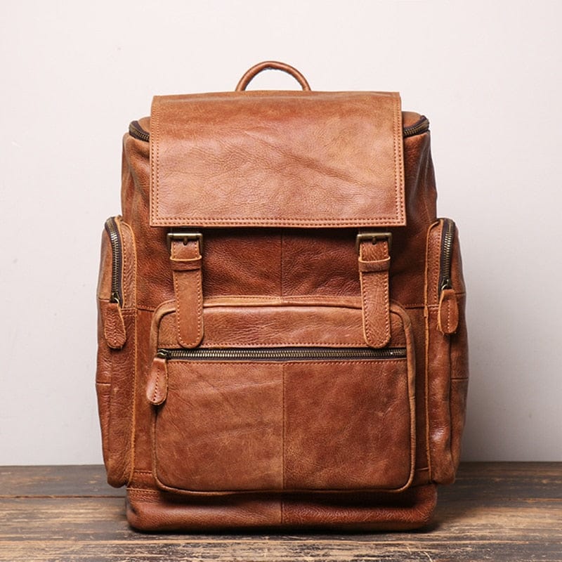 Sac à Dos Cuir Homme Raphael, sac a dos homme pour ordinateur, sac à ordinateur homme