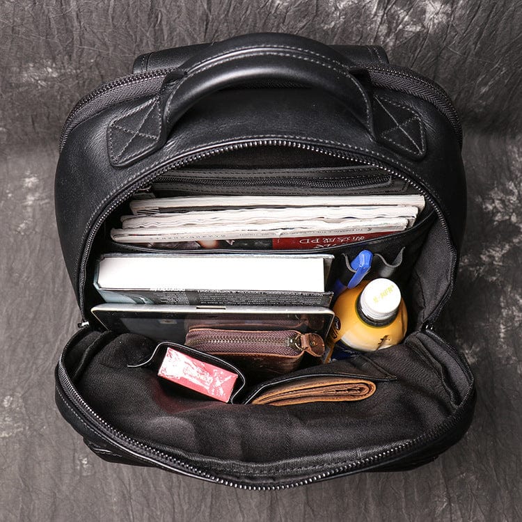 Sac à Dos Cuir Homme Mael | La Casa du Cuir Noir / Cuir / Homme Sac