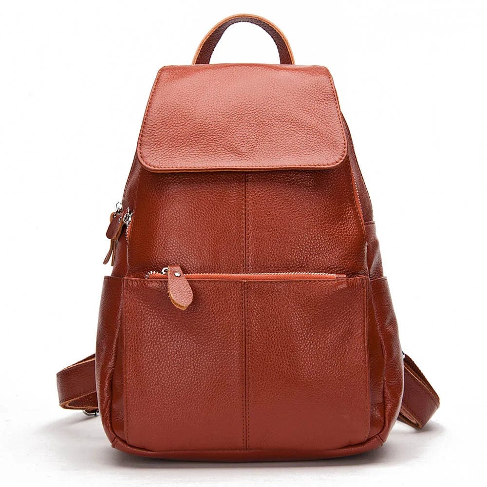 Sac à Dos Cuir Femme Lina, sac cours cuir, sac à dos femme tendance 2025