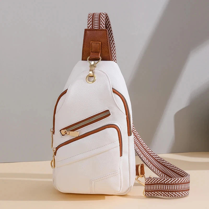 Sac a Main Banane pour Dame Blanc / 17cm8cm27cm / Cuir (PU)