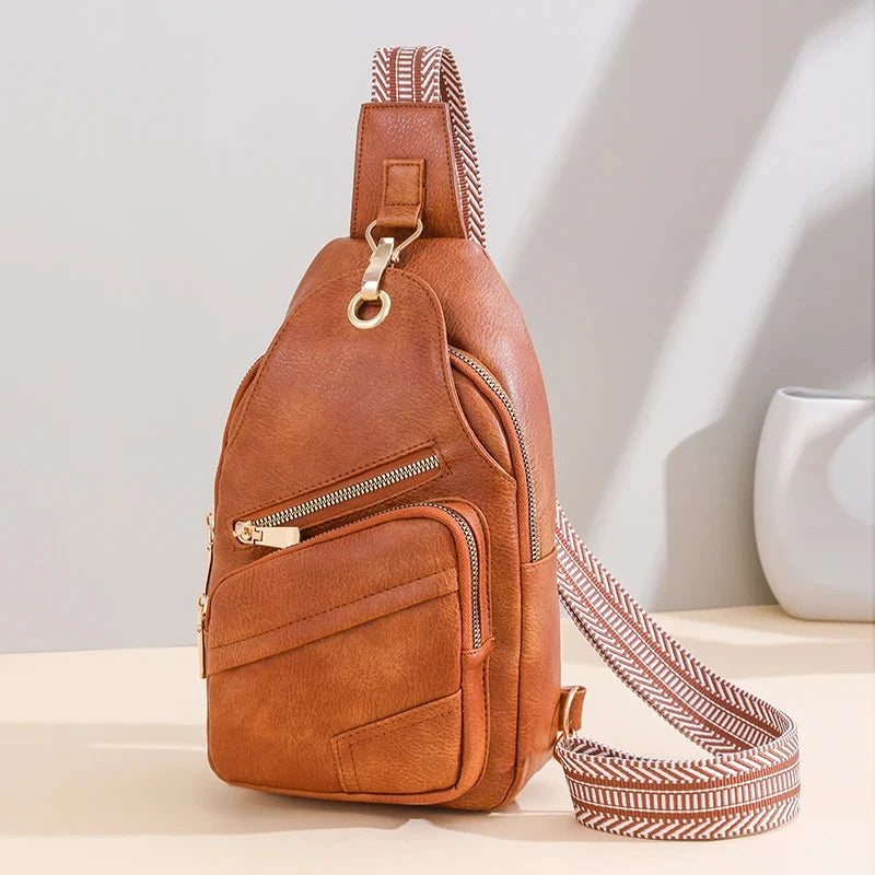 Sac a Main Banane pour Dame Marron / 17cm8cm27cm / Cuir (PU)