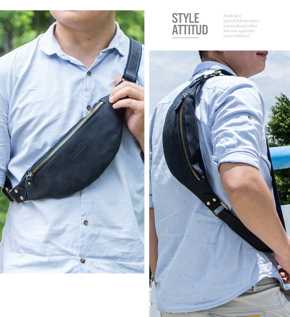 Sac Banane Cuir Homme Lyam