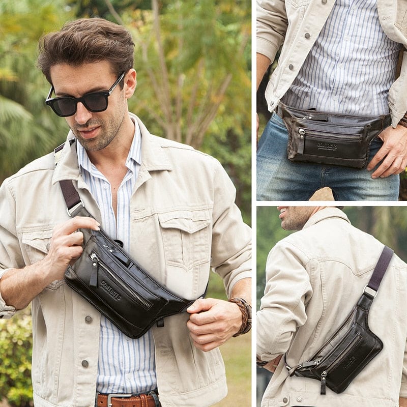 Sac Banane Cuir Homme Mathéo