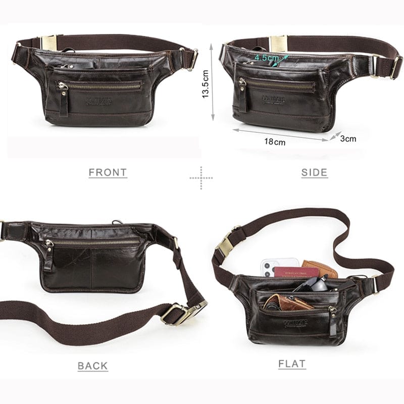 Sac Banane Cuir Homme Mathéo