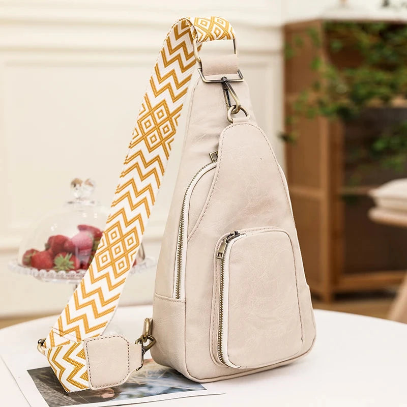 Sac Banane Femme Tendance Marseille Blanc / 20x10x35cm / Cuir (PU) Sac Cuir