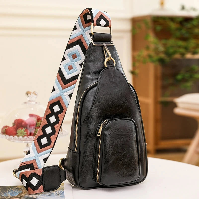 Sac Banane Femme Tendance Marseille Noir / 20cm10cm35cm / Cuir (PU) Sac Cuir
