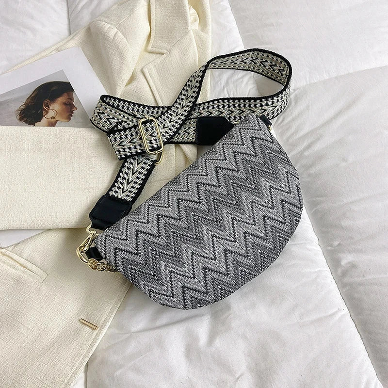 Sac Banane Femme Tissu Sac Cuir
