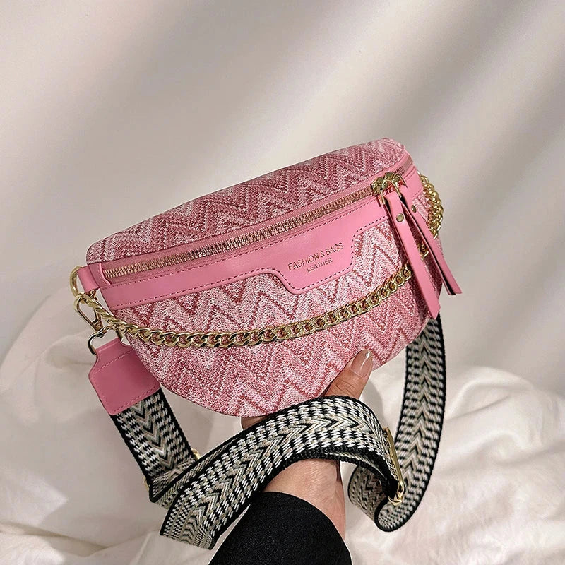 Sac Banane Femme Tissu Sac Cuir