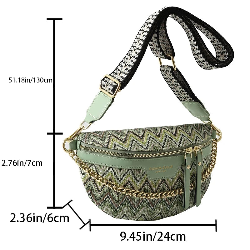 Sac Banane Femme Tissu Sac Cuir