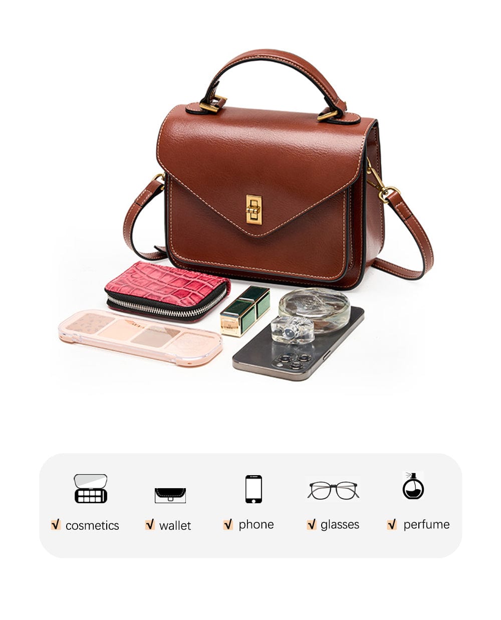 Sac Bandoulière Cuir Femme Adele | La Casa du Cuir Sac bandoulière