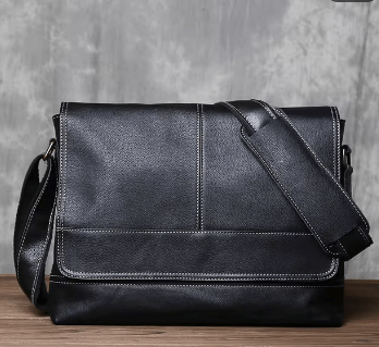 Sac Bandoulière Homme Cuir Nathan | La Casa du Cuir Noir / Cuir / Homme Sac bandoulière
