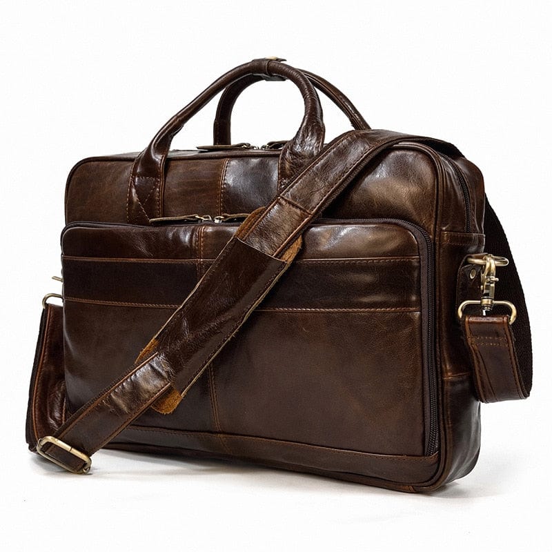 Cartable Cuir Homme, sac à ordinateur homme, pochette ordinateur homme luxe