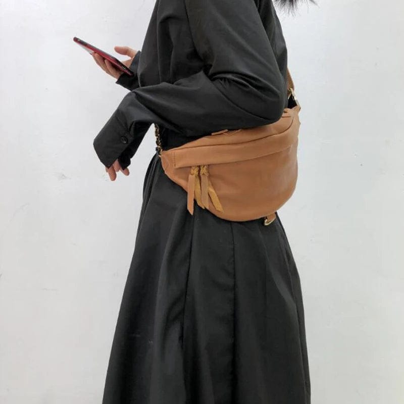 Sac Banane Cuir Marron Femme | La Casa du Cuir Marron / Cuir Véritable Sacs banane