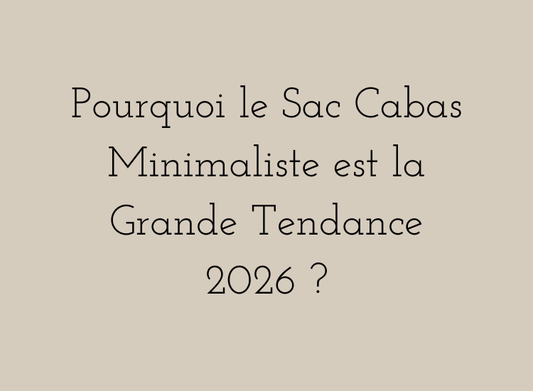 Sac cabas minimaliste tendance 2026 pour femme avec style épuré et chic