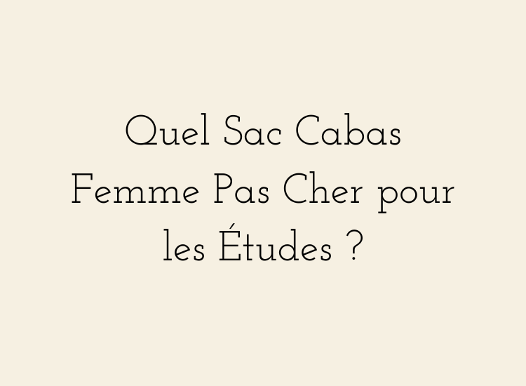 Sac cabas femme pas cher pour les études avec cahiers, ordinateur et essentiels de cours