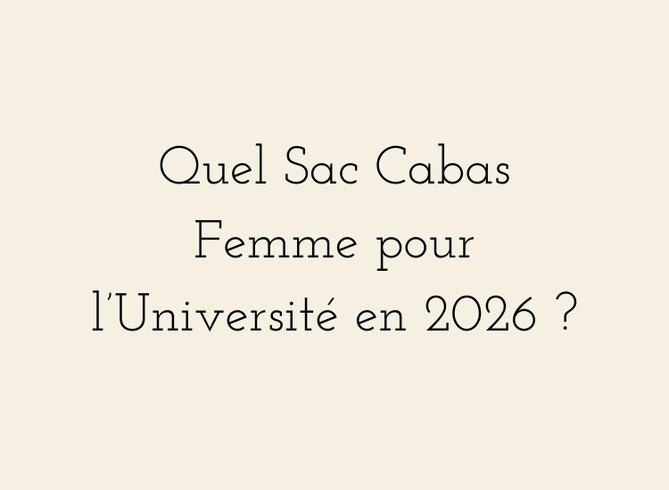 Sac cabas femme pour l’université 2026 avec ordinateur et essentiels de cours