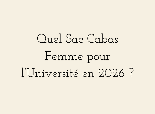 Sac cabas femme pour l’université 2026 avec ordinateur et essentiels de cours