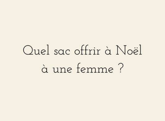 Quel sac offrir à Noël à une femme ?