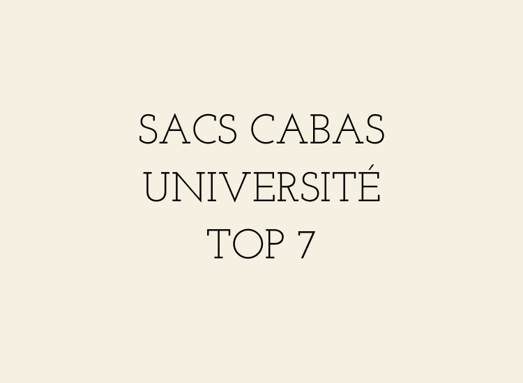 Sélection des meilleurs sacs cabas femme pour l’université en 2026 avec ordinateur, cahiers et essentiels