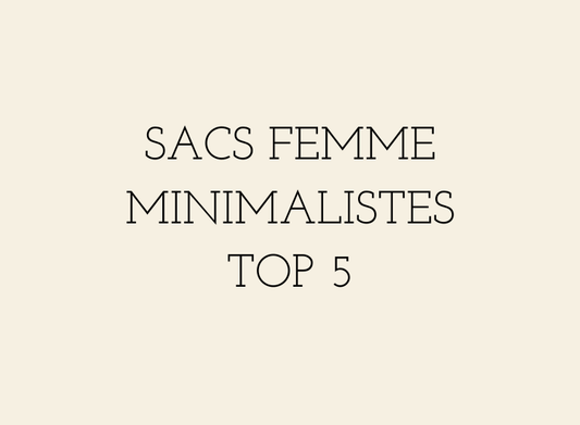 Sélection de 5 sacs femme minimalistes chic pour étudiantes avec style clean, organisation et ordinateur