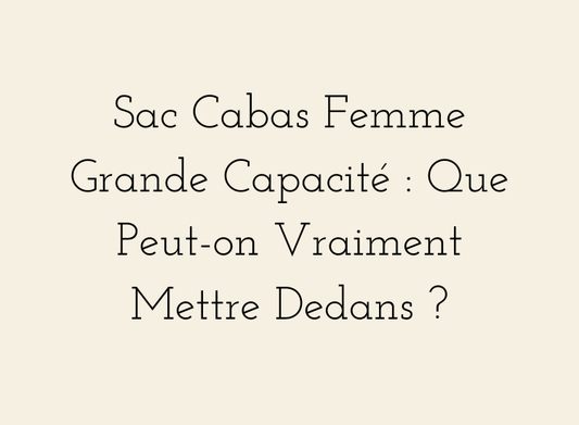Sac cabas femme grande capacité pour cours, travail, sport et week-end