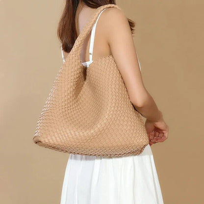 Sac Cabas Tressé en Cuir Vegan – Modèle Daniela Sac Cabas