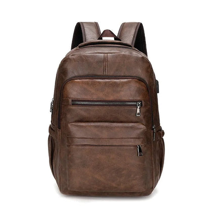 Sac à Dos Cuir Homme Roberto | La Casa du Cuir Café / Cuir Vegan Sacs à dos