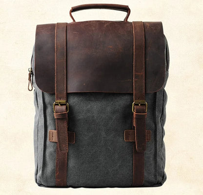 Sac à Dos Cuir Homme Bernard | La Casa du Cuir Gris sac à dos