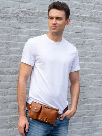 Sac Banane Cuir Homme Aurelio | La Casa du Cuir Sacs banane