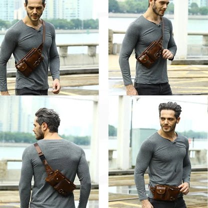 Sac Banane Cuir Homme Aurelio | La Casa du Cuir Sacs banane